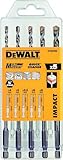 DEWALT DT60099-QZ - Juego de 5 brocas multi-material Impact 4, 5, 5.5, 6, 8 mm